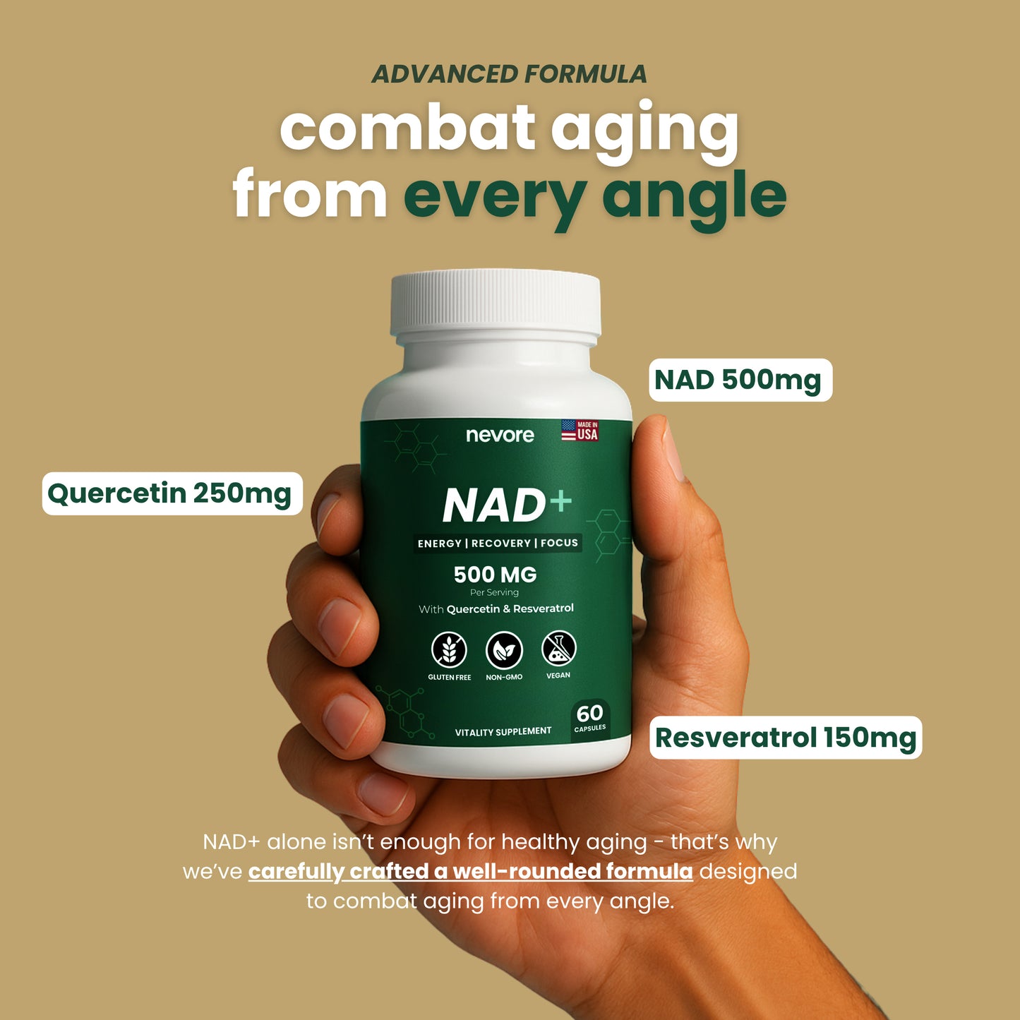 Pure NAD+ Supplement | Clinically Proven to Boost NAD+ Levels Up To 67%