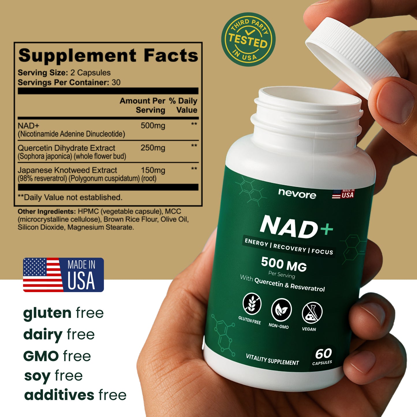 Pure NAD+ Supplement | Clinically Proven to Boost NAD+ Levels Up To 67%